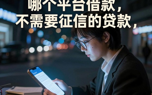 哪个平台借款不需要征信的贷款,归纳五个无视黑户秒下的口子