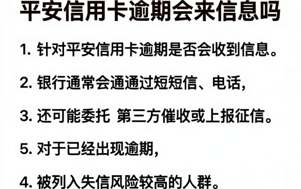 平安信用卡逾期会来信息吗,规整五个失信人员可以借钱的网贷app