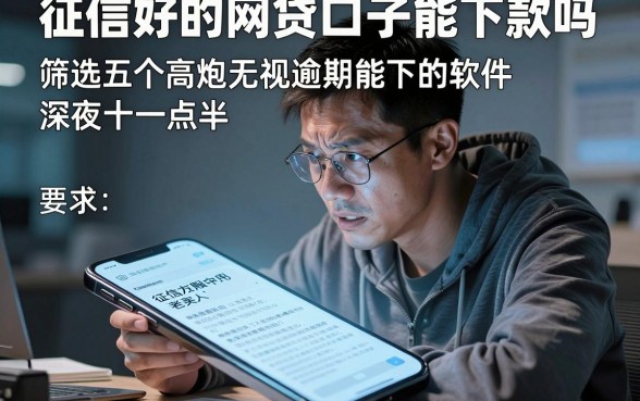 征信好的网贷口子能下款吗，筛选五个高炮无视逾期能下的软件