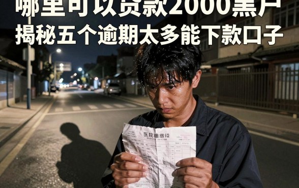 哪里可以贷款2000黑户,揭秘五个逾期太多能下款口子