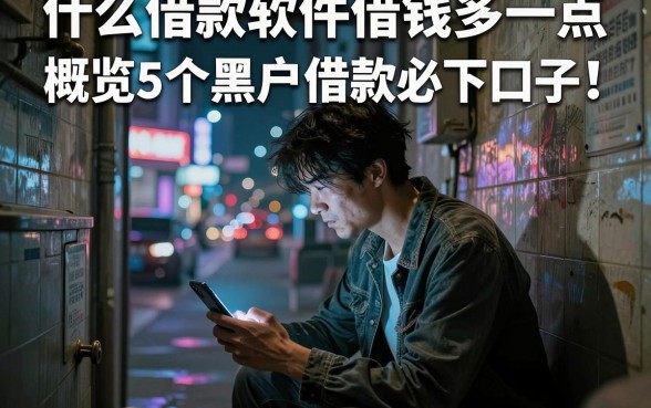 什么借款软件借钱多一点，概览5个黑户借款必下口子