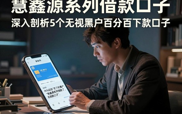 慧鑫源系列借款口子，深入剖析5个无视黑户百分百下款口子