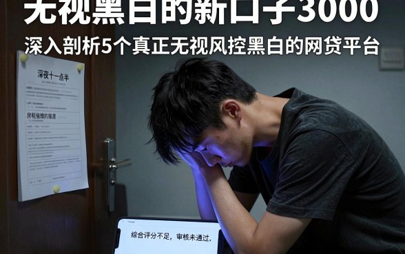 无视黑白的新口子3000，深入剖析5个真正无视风控黑白的网贷平台
