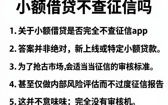 小额借贷不查征信吗,条列五个新上线贷款平台门槛低app