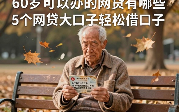 60岁可以办的网贷有哪些,详细阐述5个网贷大口子轻松借口子