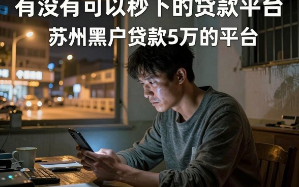 有没有可以秒下的贷款平台，概览五个苏州黑户贷款5万的平台