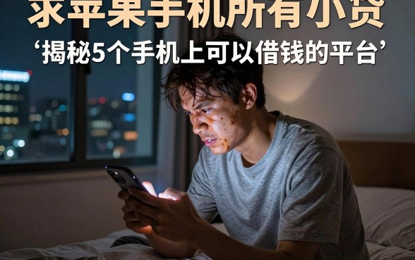求苹果手机所有小贷，揭秘5个手机上可以借钱的平台