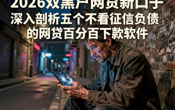 2026双黑户网贷新口子,深入剖析五个不看征信负债的网贷百分百下款软件