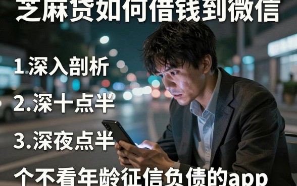 芝麻贷如何借钱到微信,深入剖析五个不看年龄征信负债的app