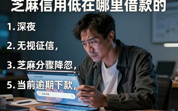 芝麻信用低在哪里借款的,规整五个无视征信大数据当前逾期下款的口子
