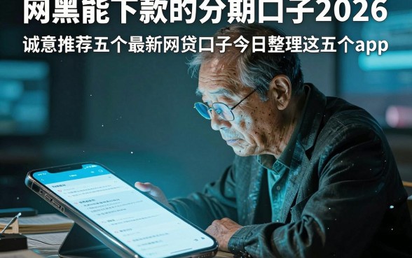 网黑能下款的分期口子2026,诚意推荐五个最新网贷口子今日整理这五个app