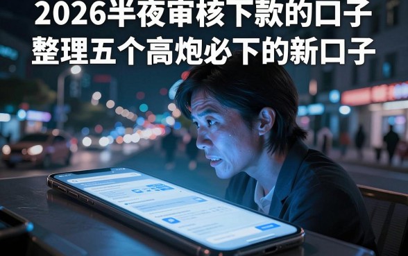 2026半夜审核下款的口子，整理五个高炮必下的新口子