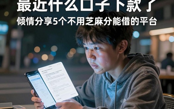最近什么口子下款了,倾情分享5个不用芝麻分能借的平台