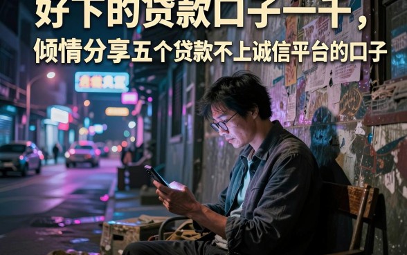 好下的贷款口子一千,倾情分享五个贷款不上诚信平台的口子