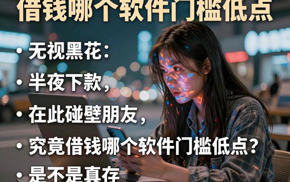 借钱哪个软件门槛低点,整合五个无视黑花半夜下款的网贷平台
