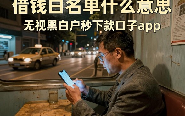借钱白名单什么意思,陈列五个无视黑白户秒下款口子app