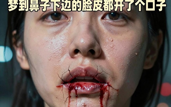 梦到鼻子下边的脸皮都开了个口子,详细阐述五个3000元无视一切必下款的口子