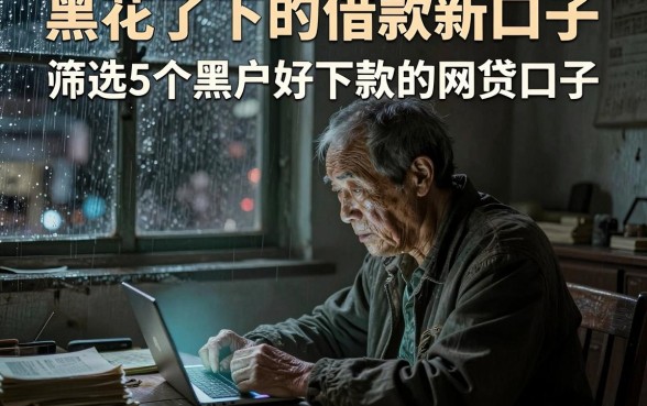 黑花了下的借款新口子,筛选5个黑户好下款的网贷口子