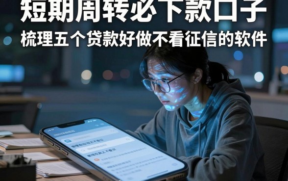 短期周转必下款口子,梳理五个贷款好做不看征信的软件