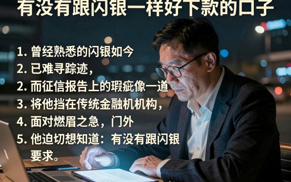 有没有跟闪银一样好下款的口子,罗列五个真正无视逾期大数据的网贷平台