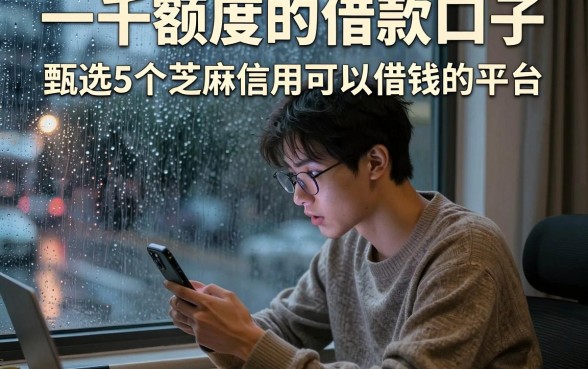 一千额度的借款口子，甄选5个芝麻信用可以借钱的平台