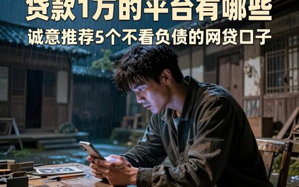 贷款1万的平台有哪些,诚意推荐5个不看负债的网贷口子