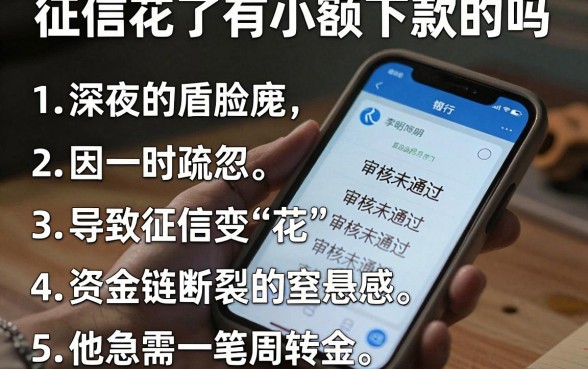 征信花了有小额下款的吗,条列5个黑户无条件下款的口子