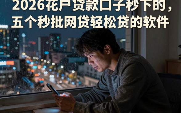 2026花户贷款口子秒下的,详尽说明五个秒批网贷轻松贷的软件