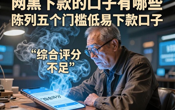 网黑下款的口子有哪些，陈列五个门槛低易下款口子
