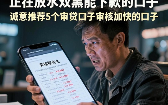 正在放水双黑能下款的口子,诚意推荐5个审贷口子审核加快的口子