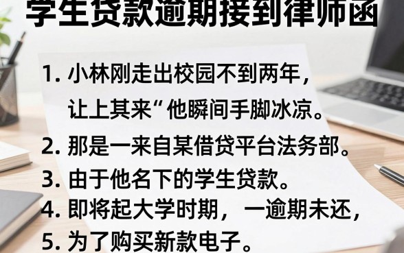 学生贷款逾期接到律师函,罗列五个对征信宽松的网贷软件