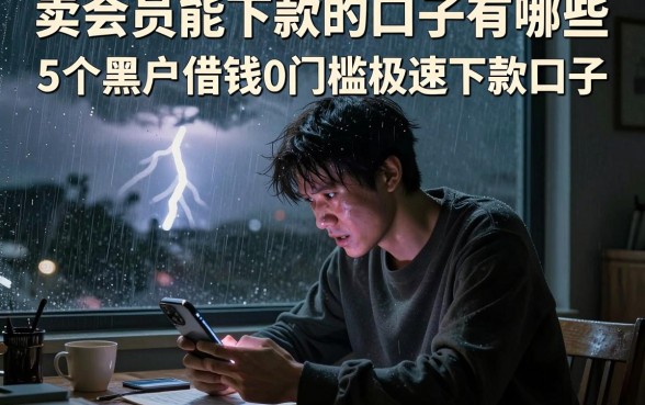 卖会员能下款的口子有哪些,概括5个黑户借钱0门槛极速下款口子