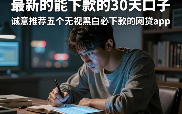 最新的能下款的30天口子，诚意推荐五个无视黑白必下款的网贷app