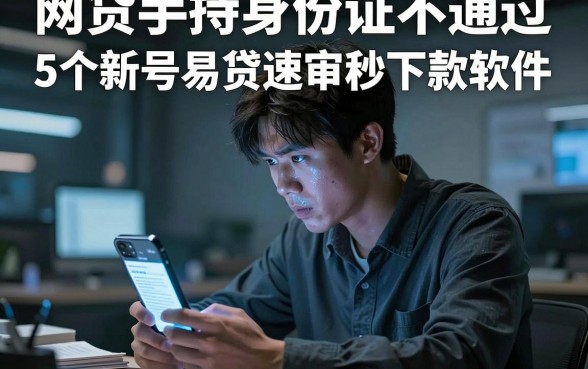 网贷手持身份证不通过，详细阐述5个新号易贷速审秒下款软件