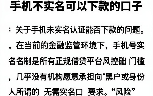 手机不实名可以下款的口子,陈列5个公积金借钱app
