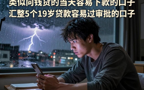 类似向钱贷的当天容易下款的口子,汇整5个19岁贷款容易过审批的口子