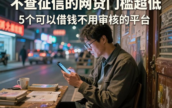不查征信的网贷门槛超低,详细阐述5个可以借钱不用审核的平台