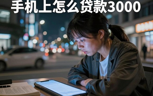 手机上怎么贷款3000,汇总五个手机可以临时借钱的平台