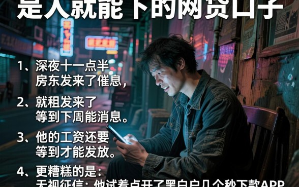 是人就能下的网贷口子,详细阐述五个无视征信黑白户秒下款的贷款