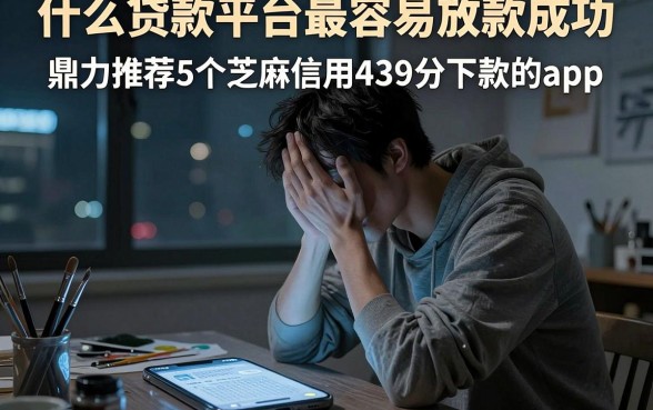 什么贷款平台最容易放款成功,鼎力推荐5个芝麻信用439分下款的app
