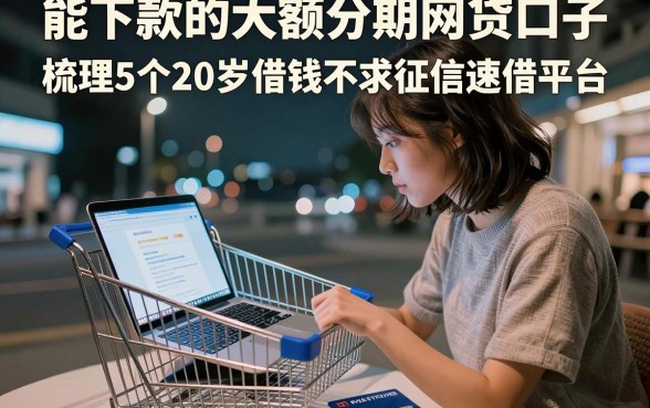 能下款的大额分期网贷口子,梳理5个20岁借钱不求征信速借平台