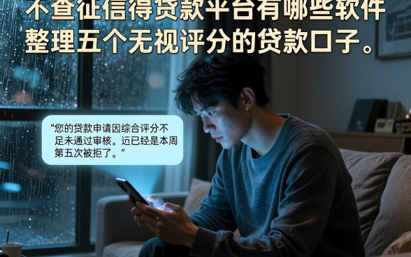 不查征信得贷款平台有哪些软件，整理五个无视评分的贷款口子