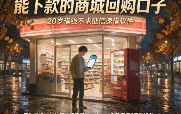 能下款的商城回购口子,细致阐述5个20岁借钱不求征信速借软件