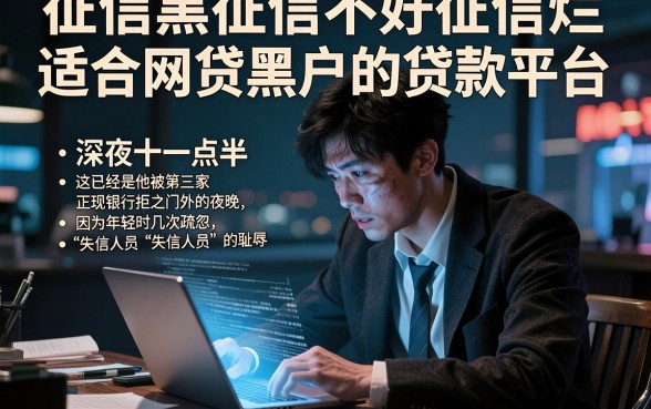 征信黑征信不好征信烂适合网贷黑户的贷款平台,详尽说明五个高炮能下款的软件