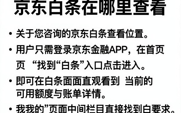 京东白条在哪里查看,规整五个网黑逾期下款口子