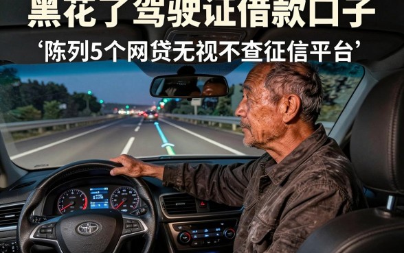 黑花了驾驶证借款口子，陈列5个网贷无视不查征信平台