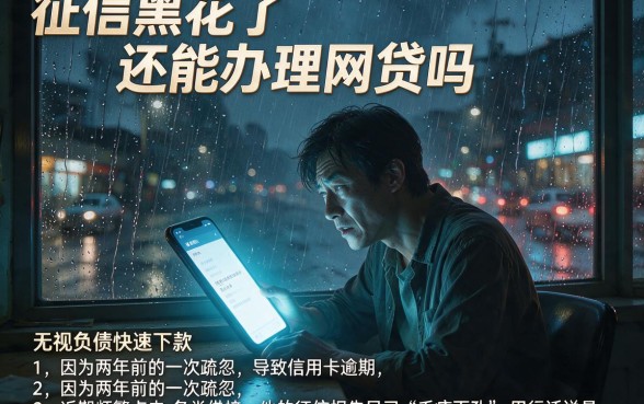征信黑花了还能办理网贷吗,汇总5个无视负债快速下款长期网贷的app