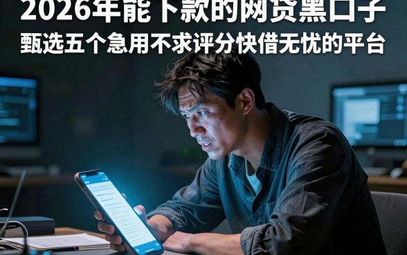 2026年能下款的网贷黑口子，甄选五个急用不求评分快借无忧的平台