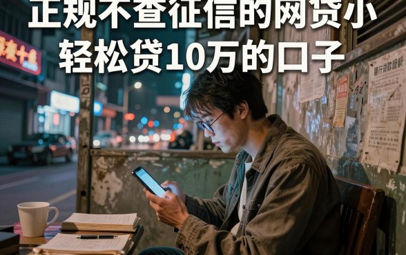 正规不查征信的网贷小,概括五个轻松贷10万的口子