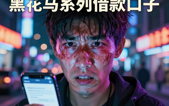 黑花马系列借款口子,归纳五个3000元无视一切必下款的口子